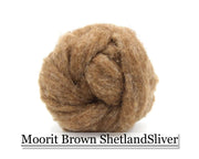 Shetland Sliver - Moorit Brown - 16oz - Cupid Falls Farm