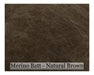 Merino Batt - Natural Brown - 200 grams - Cupid Falls Farm