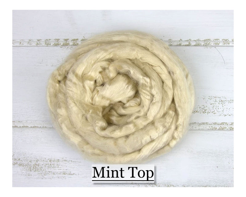 Mint Fiber Top - 1, 2 or 4 oz - Cupid Falls Farm