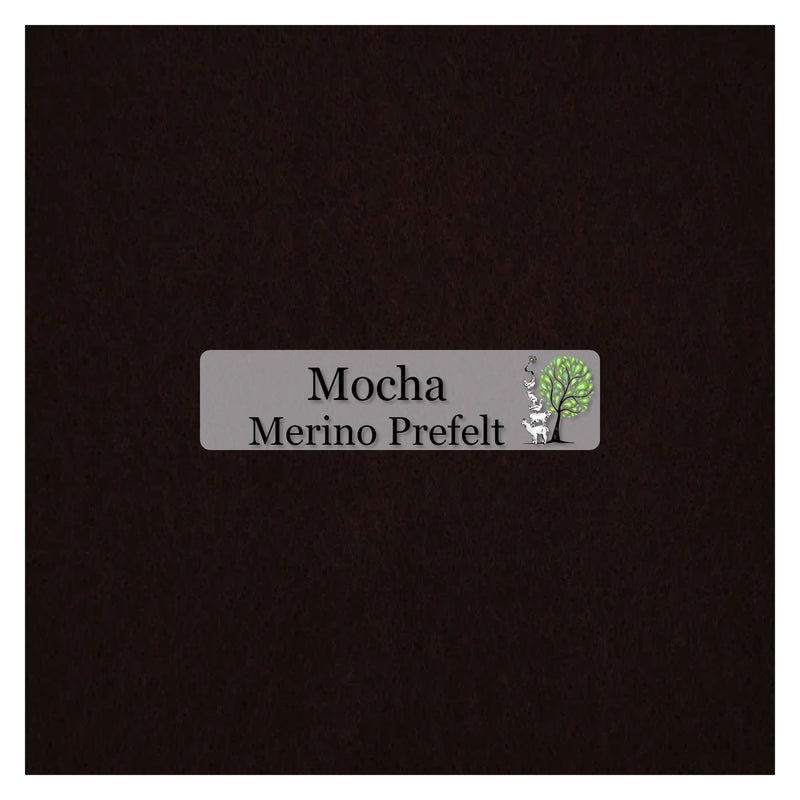 Merino Pre-Felt - Mocha - Cupid Falls Farm
