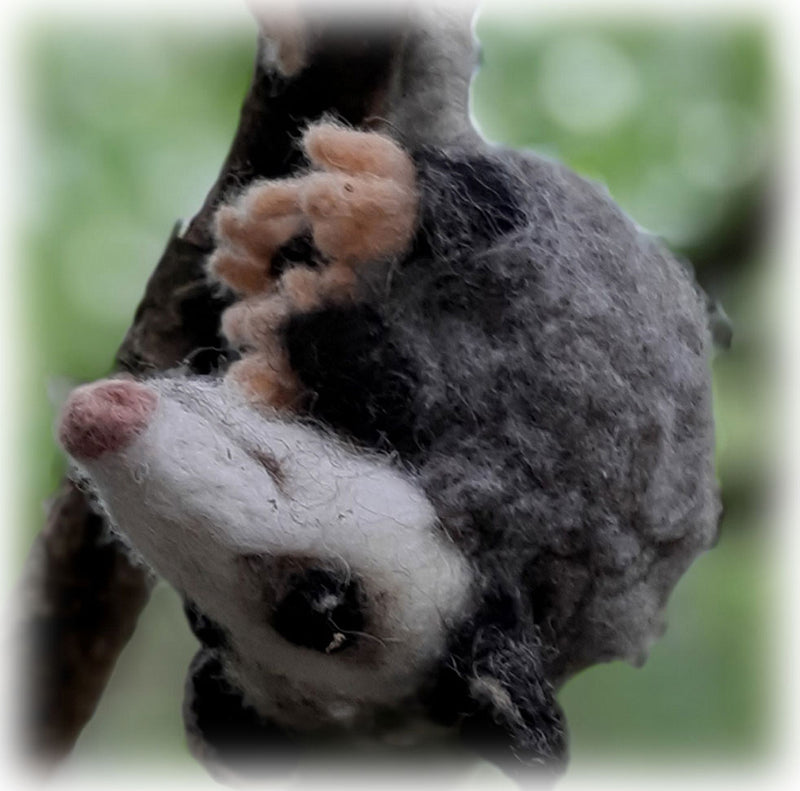 Opossum Needle Felting Kit - Cupid Falls Farm