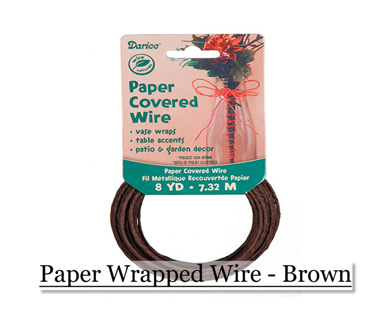 Paper wrapped wire - Brown - Cupid Falls Farm