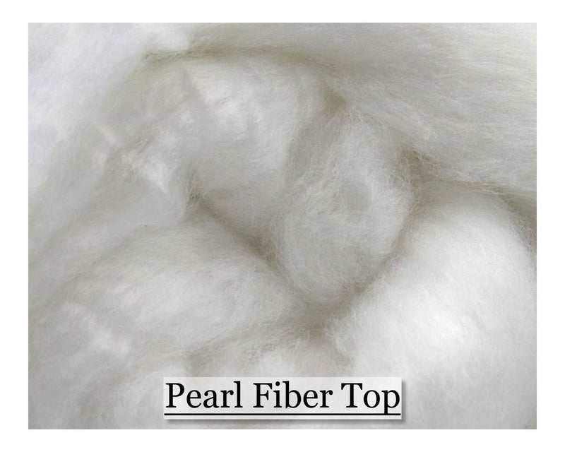 Pearl Fiber Top - 1, 2 or 4 oz - Cupid Falls Farm