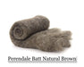 Perendale Batt - Natural Brown - 200 grams - Cupid Falls Farm