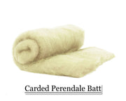 Perendale Batt - Natural White - 200 grams - Cupid Falls Farm