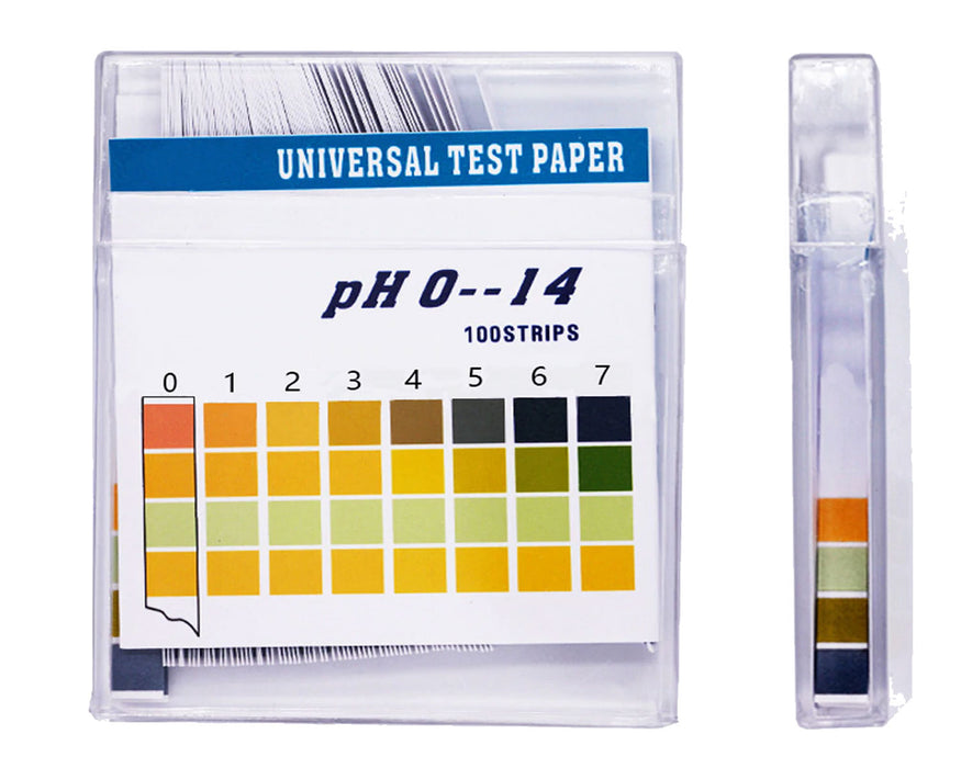 Plastic pH Test Strips, 4 pad, Universal Test Paper(pH 0~14), 100 strips - Cupid Falls Farm