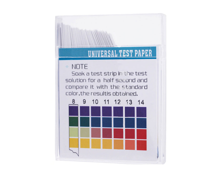 thumbnail image 2 of Plastic PH Test Strips, Universal Application (pH 0~14), 100 Strips 2 of 12