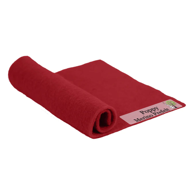 Merino Pre-Felt - Poppy - Cupid Falls Farm
