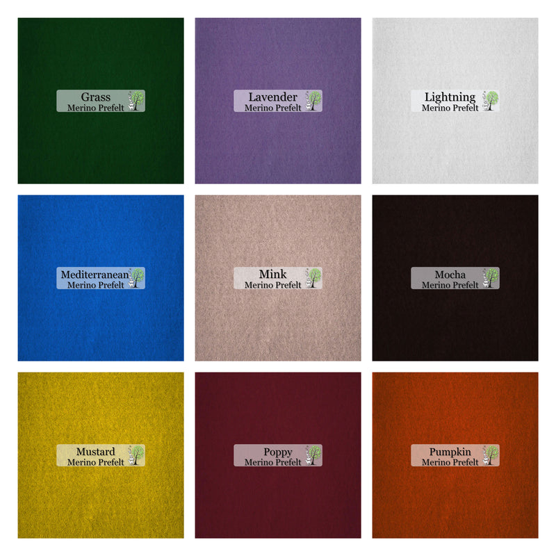 Merino Pre-Felt - Eggshell - Cupid Falls Farm