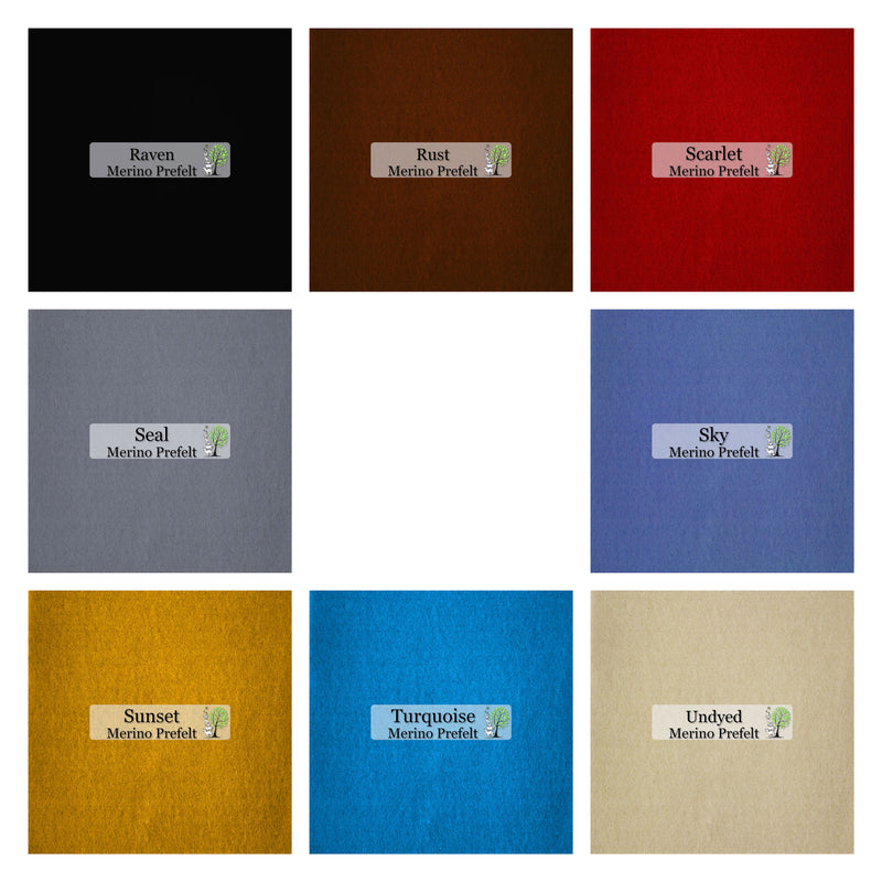 Merino Pre-Felt - Rust - Cupid Falls Farm