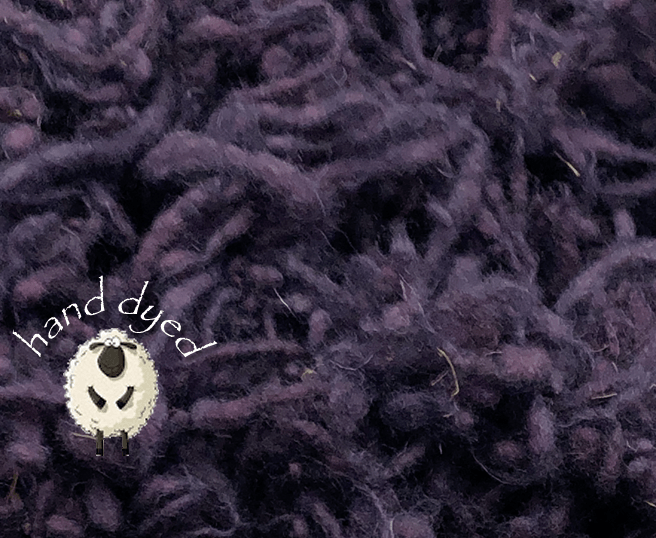 Purple Haze - Wool Slubs - Hand Dyed- 1 Ounce - Cupid Falls Farm