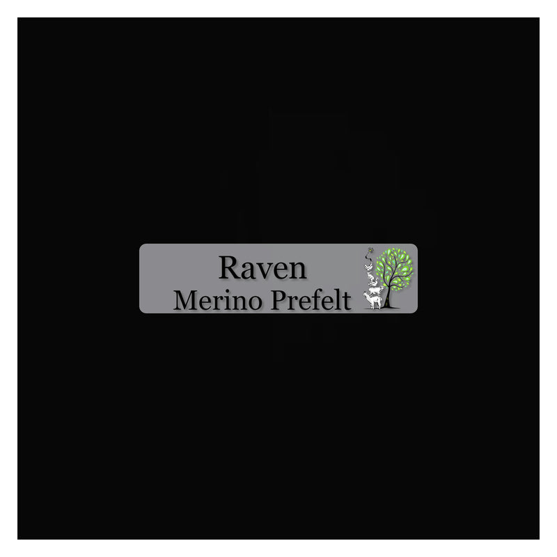 Merino Pre-Felt - Raven - Cupid Falls Farm