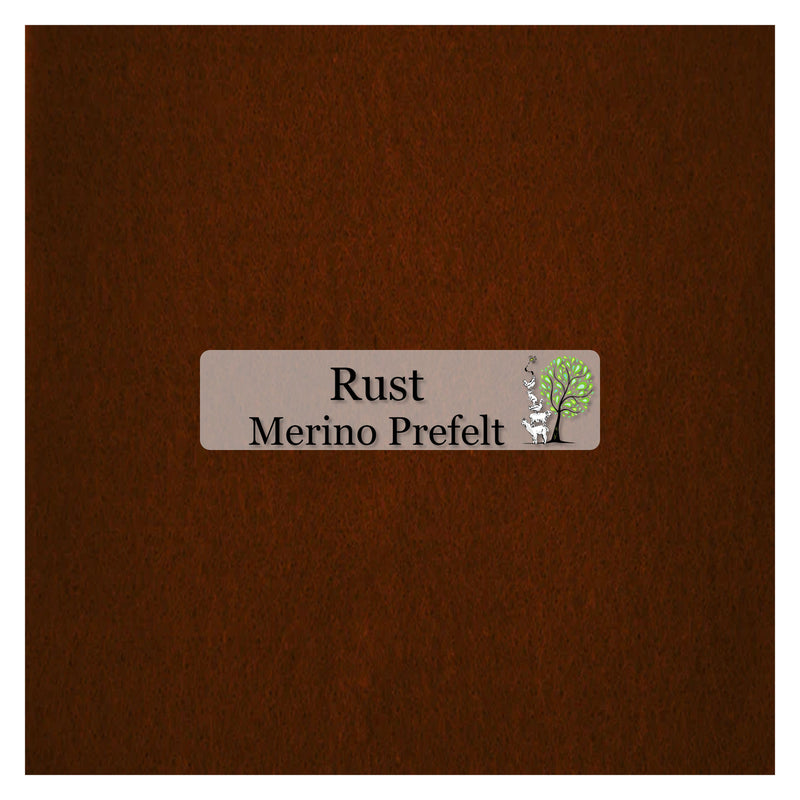 Merino Pre-Felt - Rust - Cupid Falls Farm