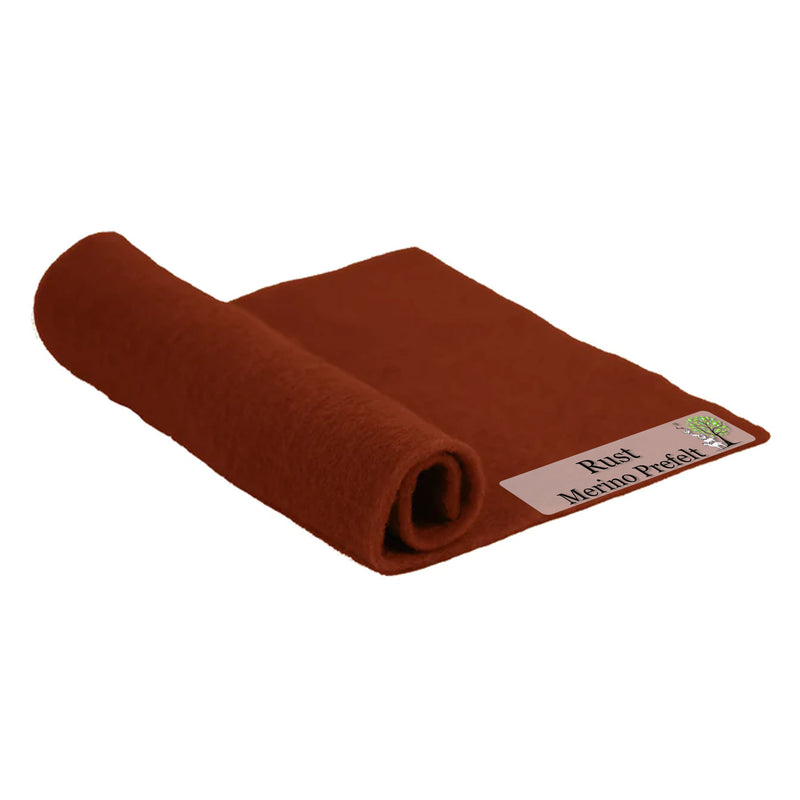 Merino Pre-Felt - Rust - Cupid Falls Farm