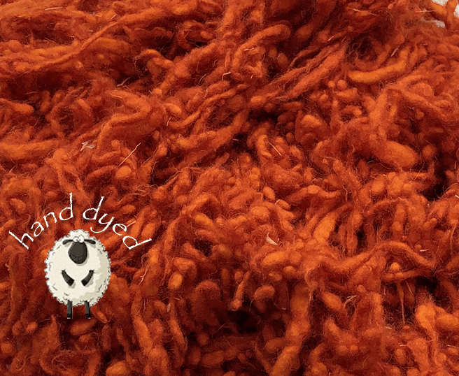 Saffron Spice - Wool Slubs - Hand Dyed- 1 Ounce - Cupid Falls Farm