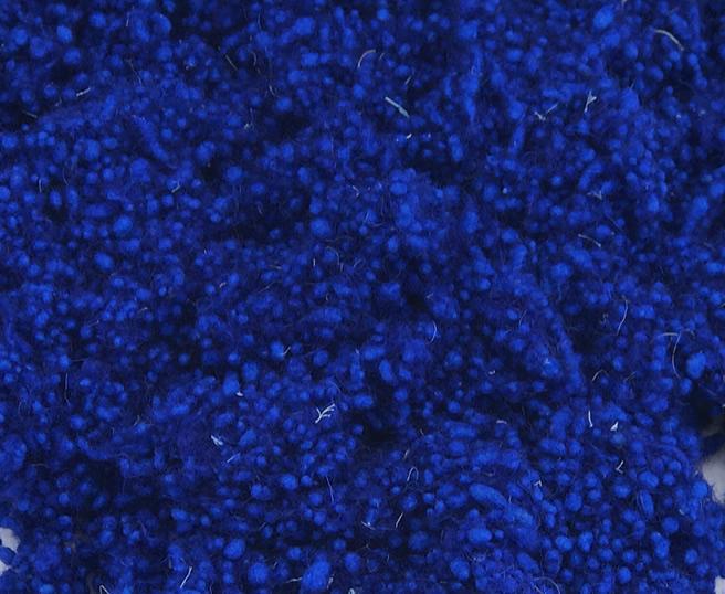 Hand Dyed Wool Nepps - Sapphire Blue - Cupid Falls Farm