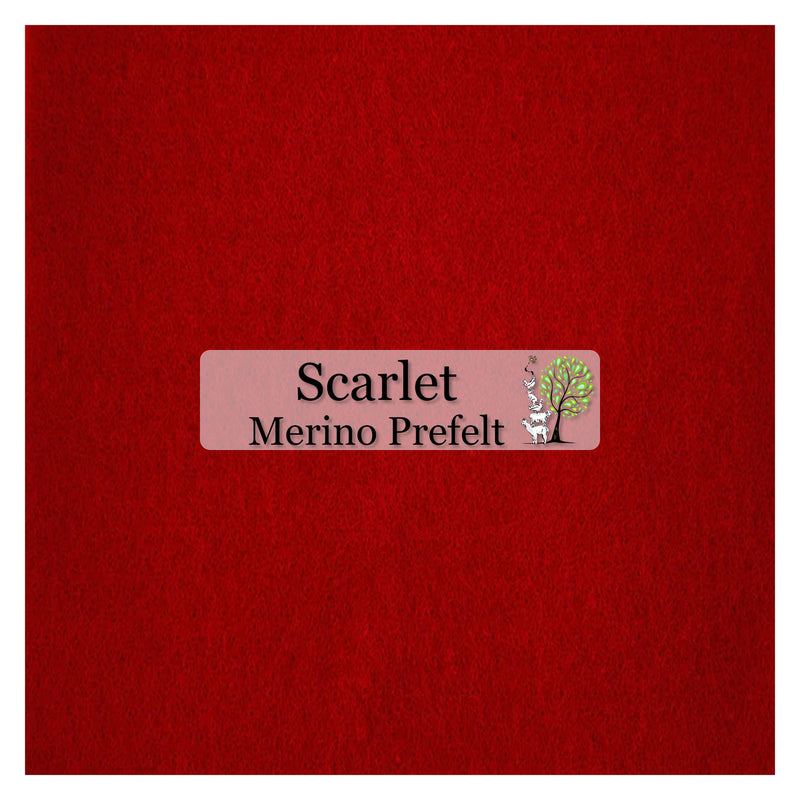 Merino Pre-Felt - Scarlet - Cupid Falls Farm