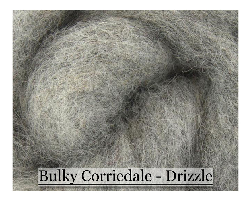 Windstorm - Bulky Corriedale Wool - Shades of Grey Series - 8oz - Cupid Falls Farm