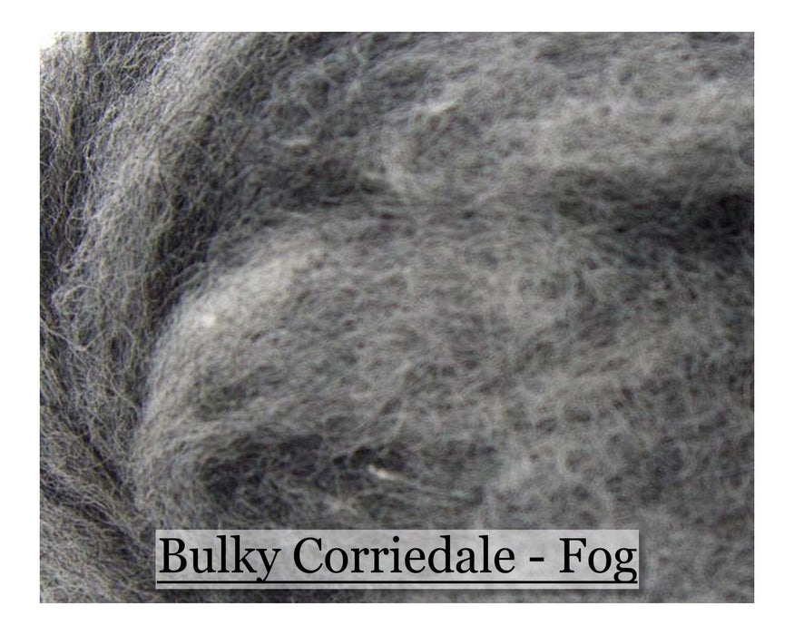 Drizzle - Bulky Corriedale Wool - Shades of Grey Series - 16oz - Cupid Falls Farm