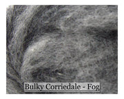 Tornado - Bulky Corriedale Wool - Shades of Grey Series - 8oz - Cupid Falls Farm