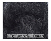 Drizzle - Bulky Corriedale Wool - Shades of Grey Series - Cupid Falls Farm