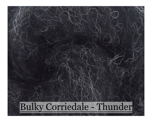 Thunder - Bulky Corriedale Wool - Shades of Grey Series - 16oz - Cupid Falls Farm