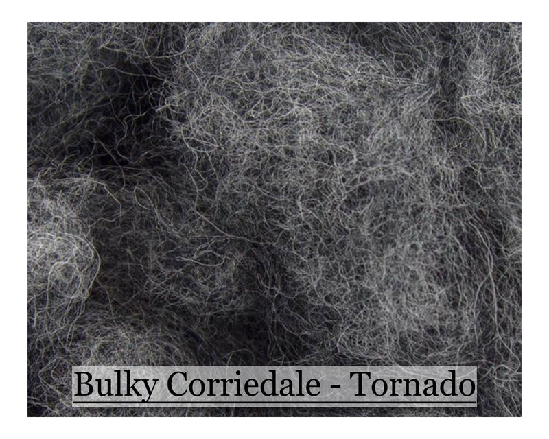Drizzle - Bulky Corriedale Wool - Shades of Grey Series - Cupid Falls Farm