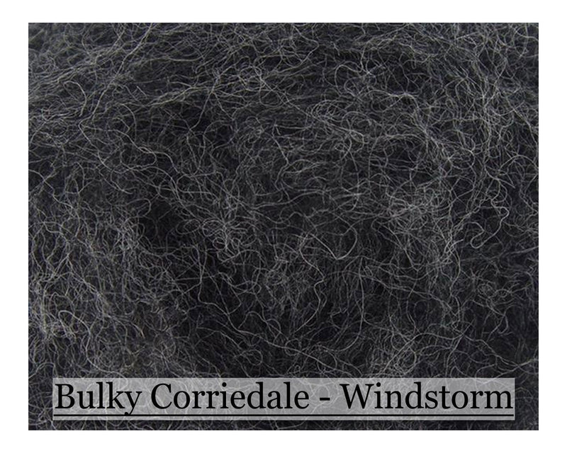 Thunder - Bulky Corriedale Wool - Shades of Grey Series - Cupid Falls Farm