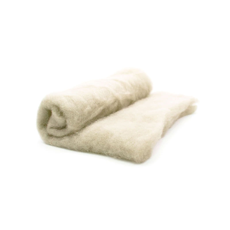 Shetland Batt - Natural White - 200 grams - Cupid Falls Farm
