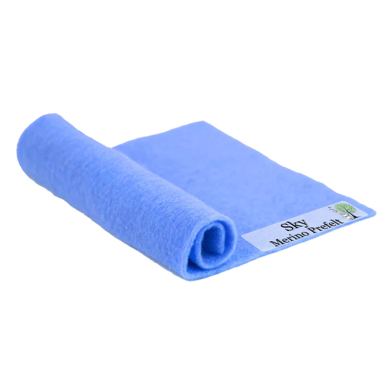 Merino Pre-Felt - Sky - Cupid Falls Farm