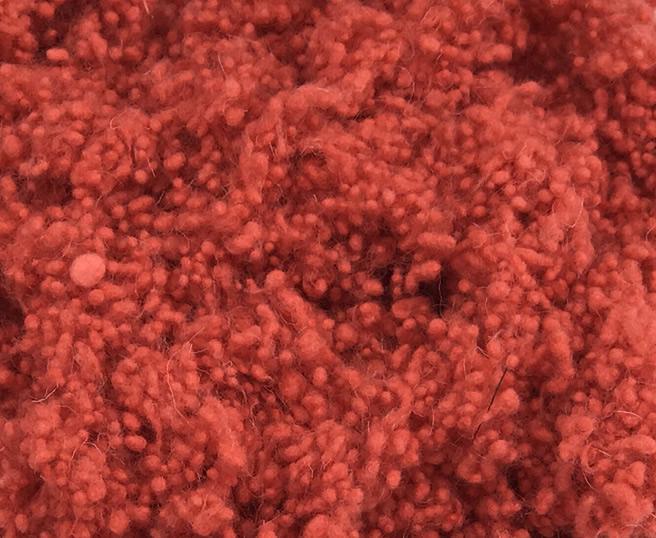 Hand Dyed Wool Nepps - Tangelo - Cupid Falls Farm