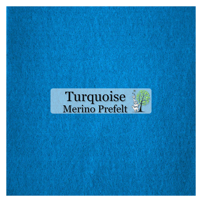 Merino Pre-Felt - Turquoise - Cupid Falls Farm
