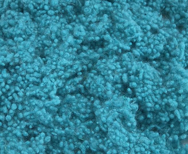 Hand Dyed Wool Nepps - Turquoise - Cupid Falls Farm