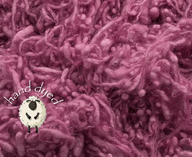 Valentine Blush - Wool Slubs - Hand Dyed- 1 Ounce - Cupid Falls Farm