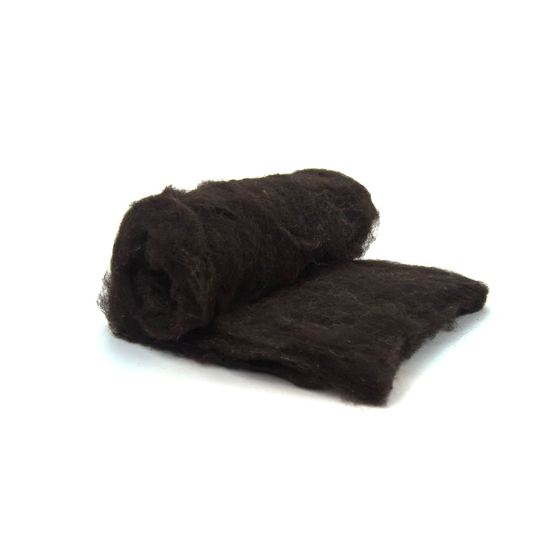 Welsh Batt - Natural Black - 200 grams - Cupid Falls Farm